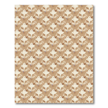 Taupe Cream Geometric Lattice Rug