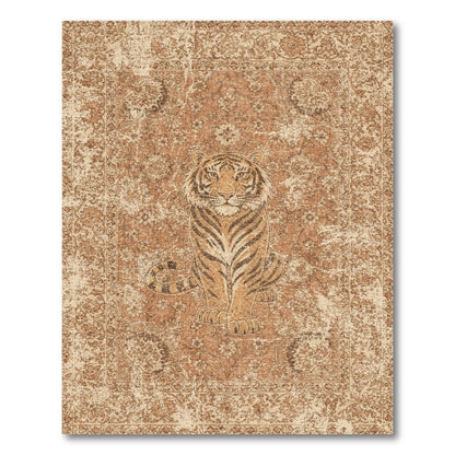 Distressed Vintage Distressed Vintage Tiger Area Rug