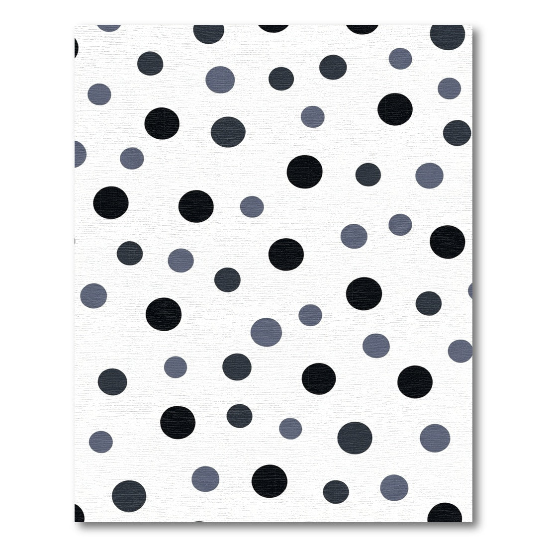 Monochrome Scattered Polka Dot Abstraction Rug