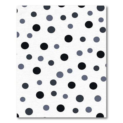 Monochrome Scattered Polka Dot Abstraction Rug