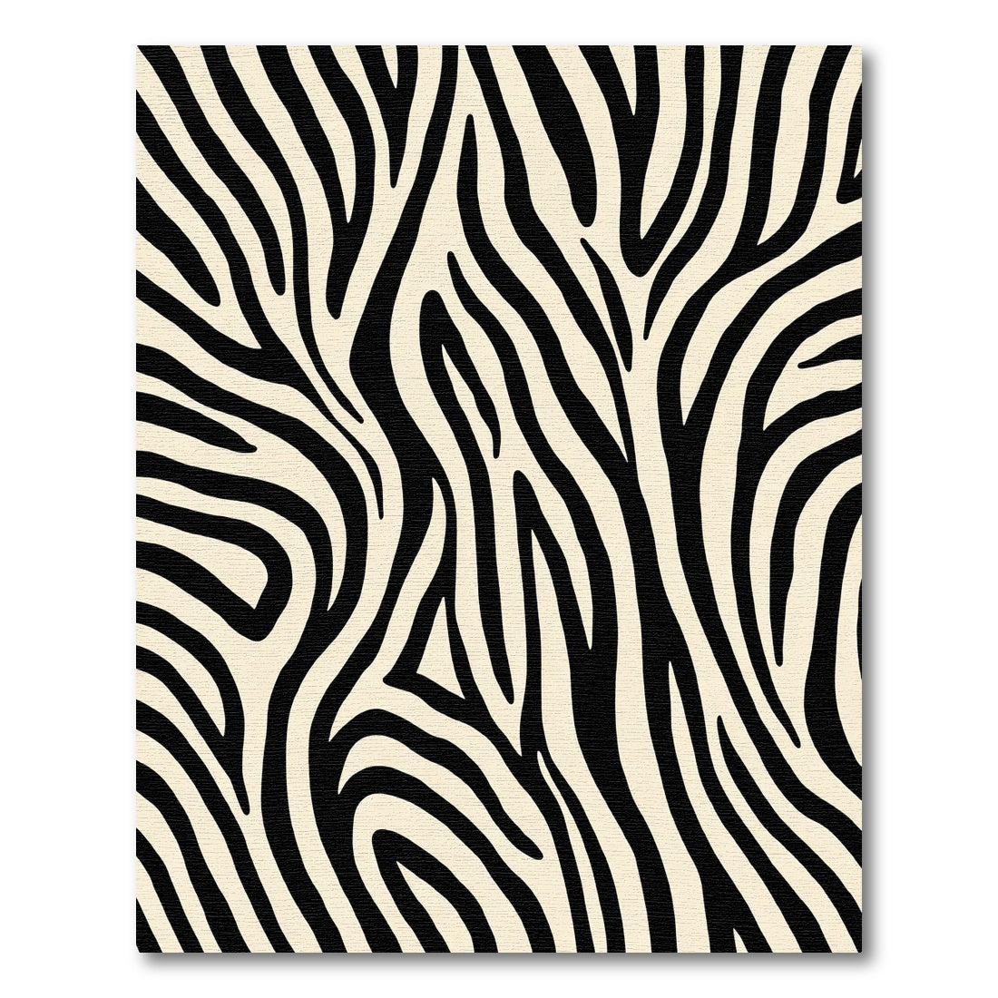 Dramatic Black Beige Wild Swirls Rug