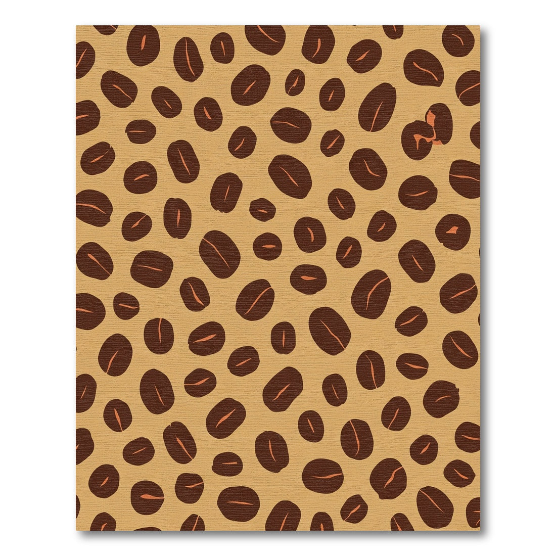 Brown Coffee Bean Scatter Rug