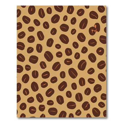 Brown Coffee Bean Scatter Rug