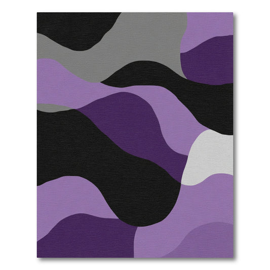 Amethyst Orchid Flowing Abstract Rug