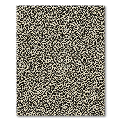 Cream Black Abstract Animal Spots Rug