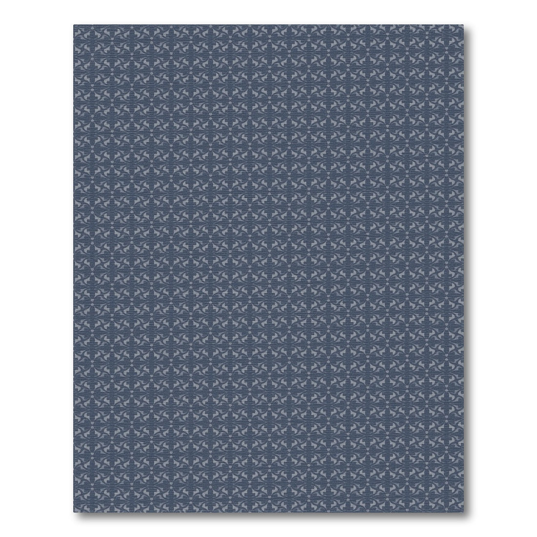 Navy Blue Geometric Area Rug