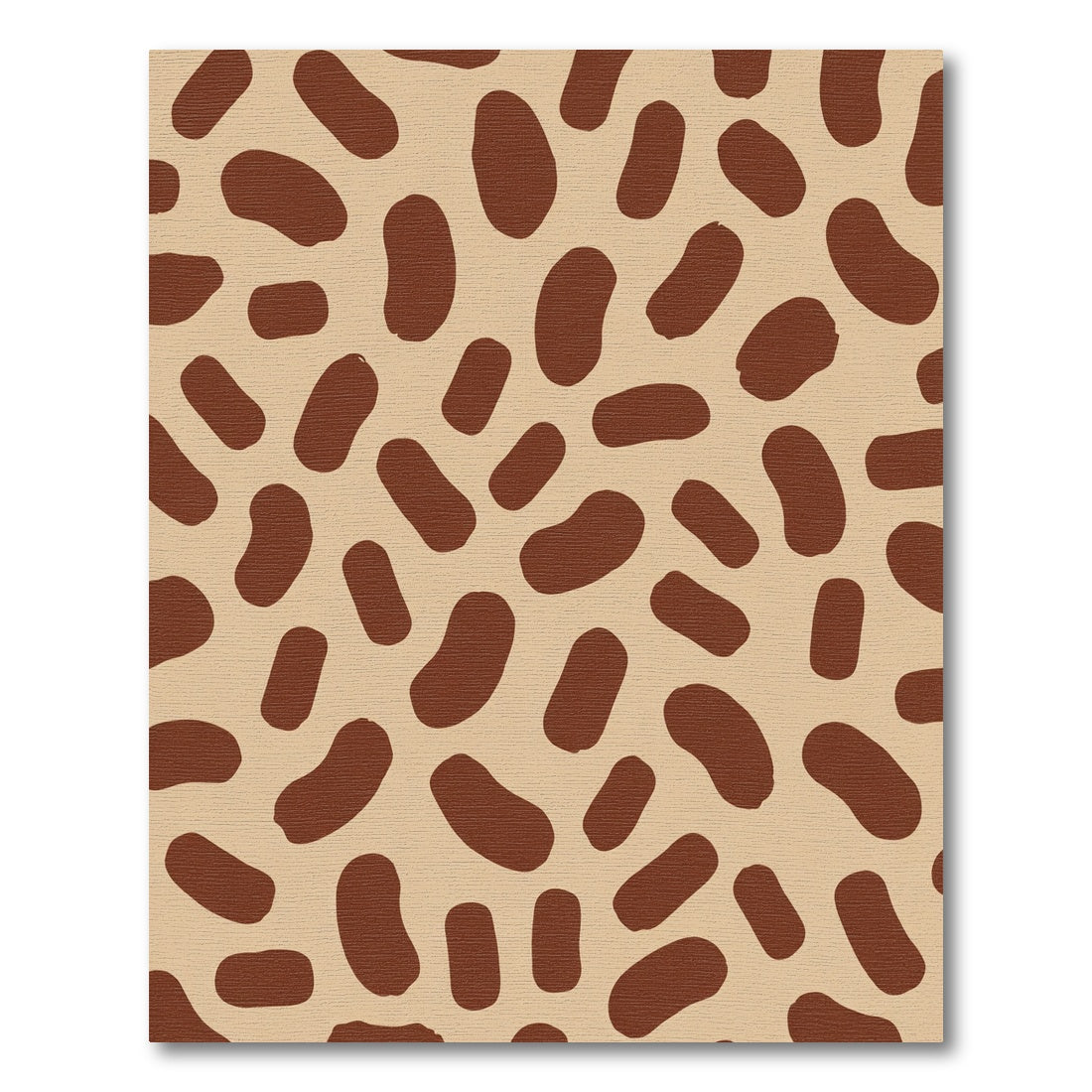Brown Bean Organic Scatter Rug