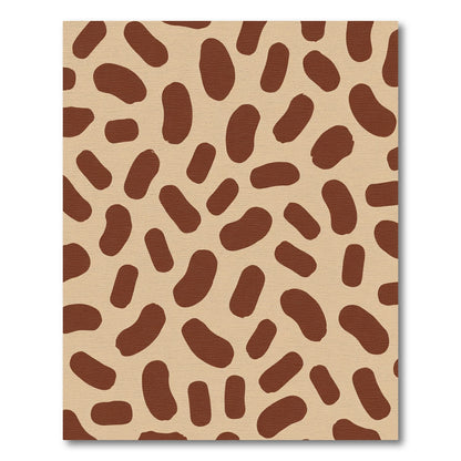 Brown Bean Organic Scatter Rug