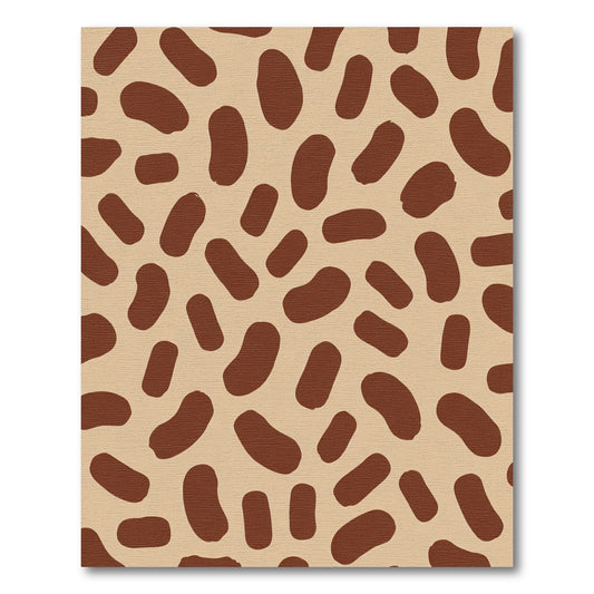 Brown Bean Organic Scatter Rug
