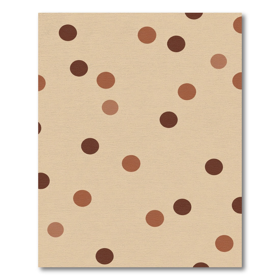 Earthy Brown Polka Dot Scatter Rug