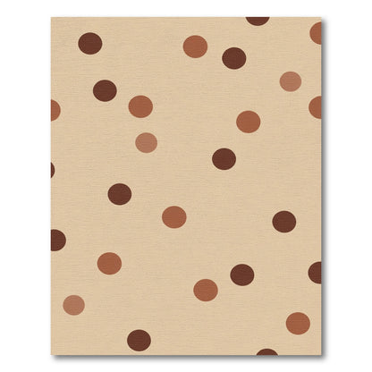 Earthy Brown Polka Dot Scatter Rug