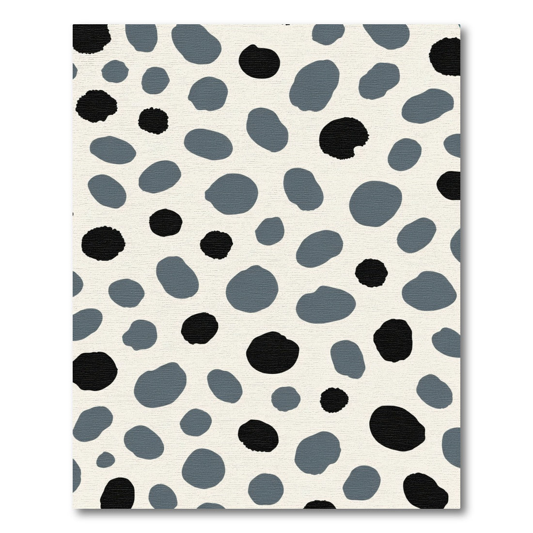 Gray Black Dalmatian Spot Arrangement Rug