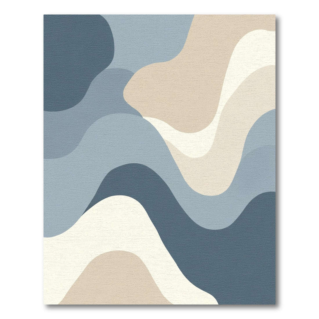 Abstract Wavy Organic Shapes Rug