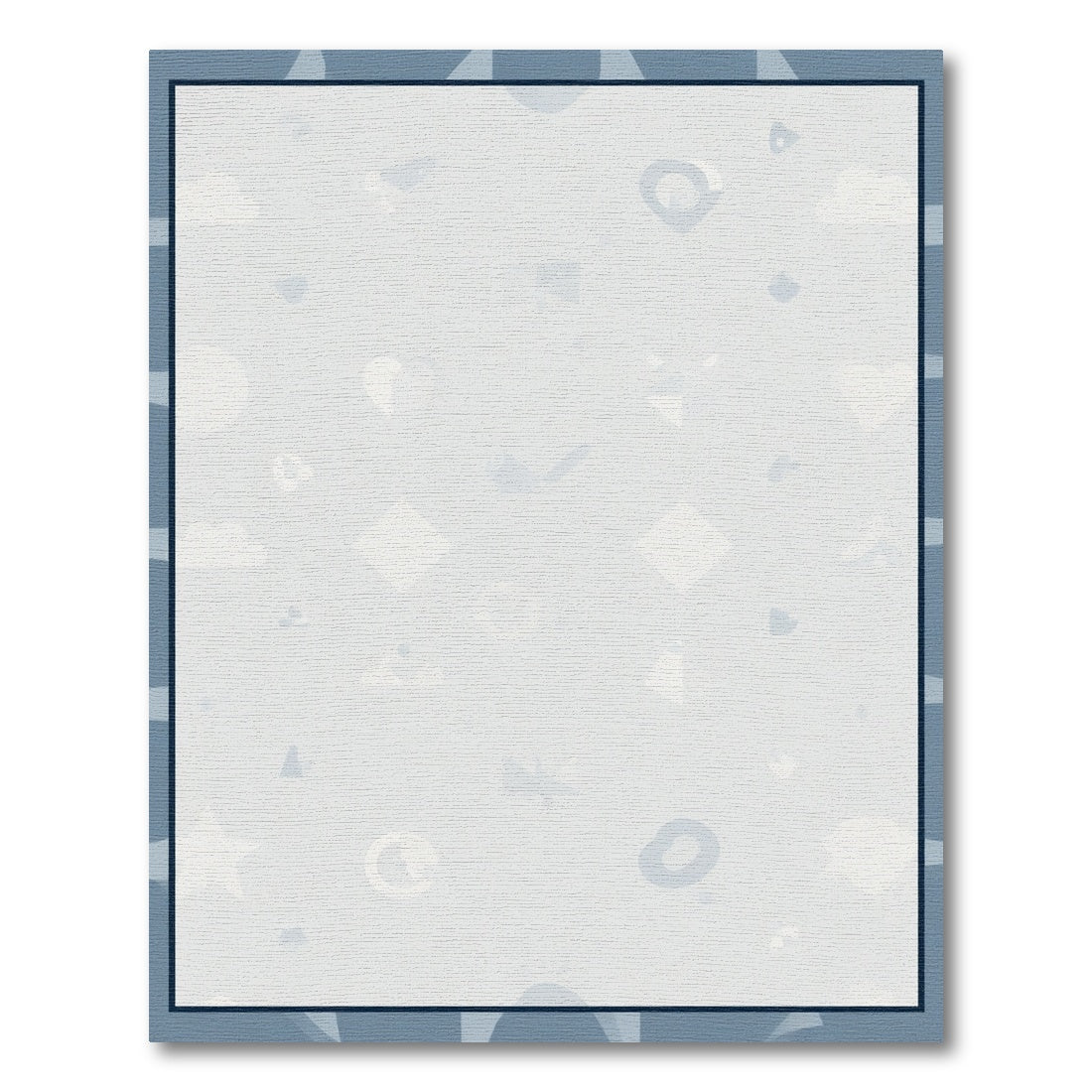 Soft Blue Subtle Icon Scatter Rug