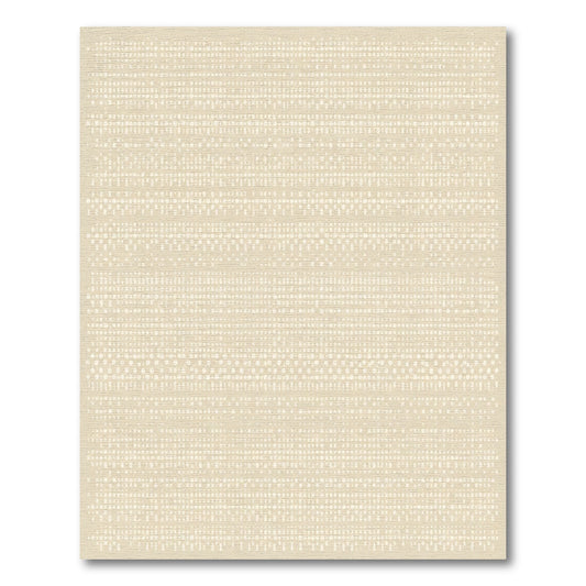 Subtle Cream Dotted Stripe Texture Rug