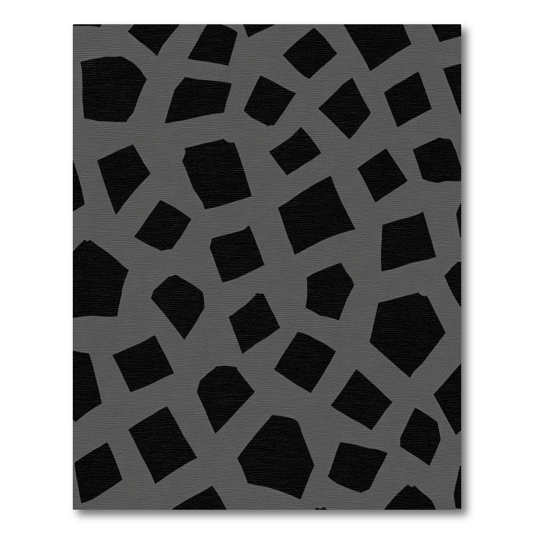 Abstract Gray Intersecting Forms Rug