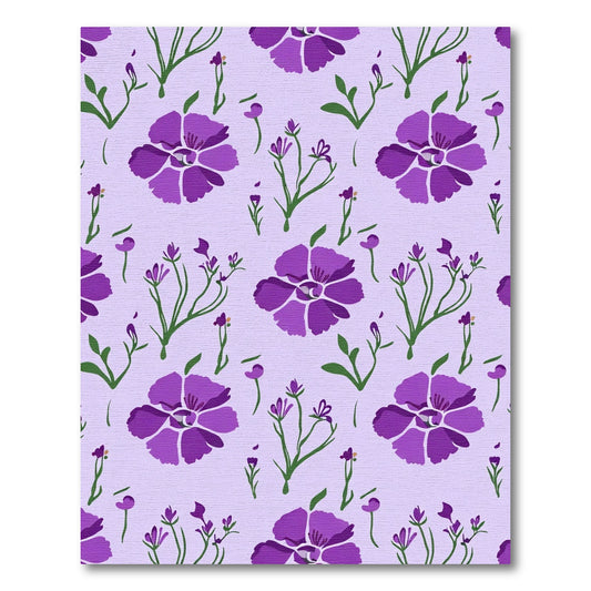 Purple Lavender Garden Meadow Rug