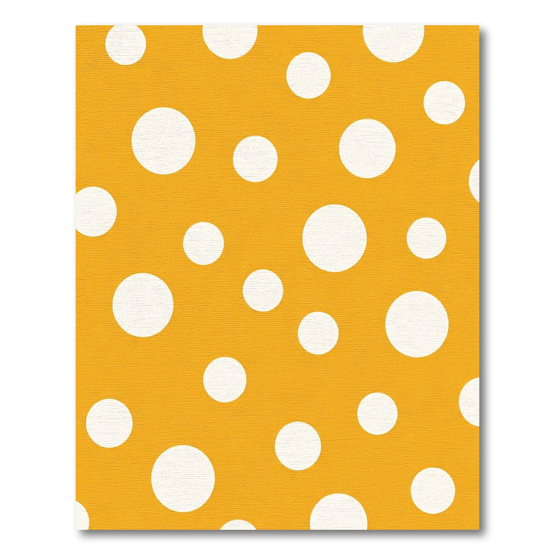 Sunny Yellow Polka Dot Arrangement Rug