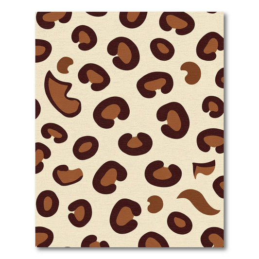 Brown Leopard Spot Textured Background Rug