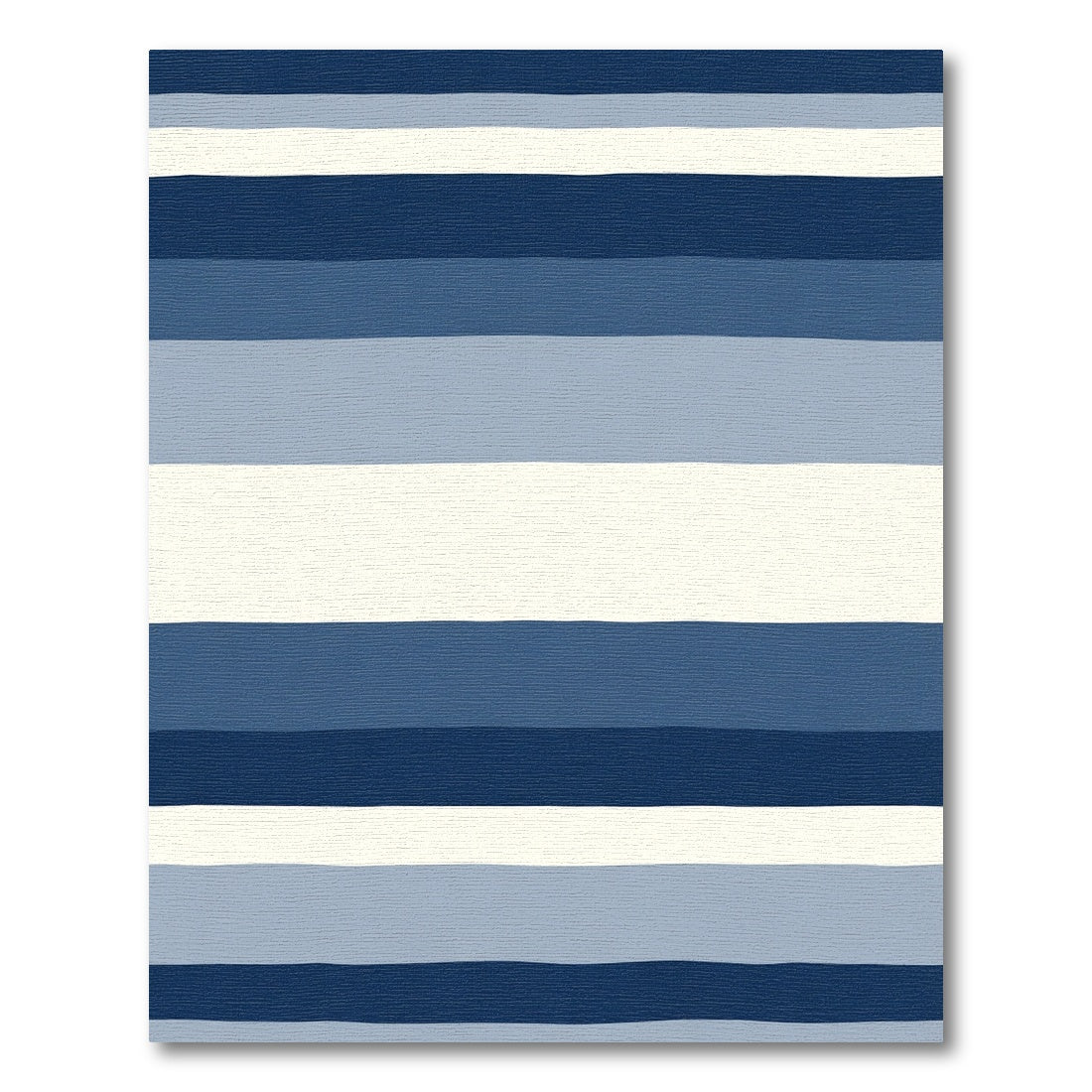 Gradient Blue Horizontal Stripes Rug