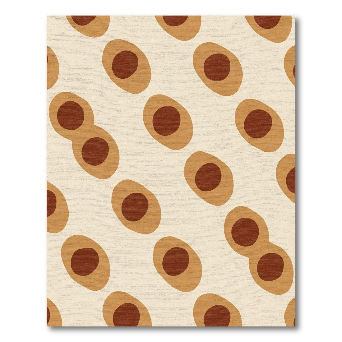 Terracotta Brown Speckled Oval Array Rug
