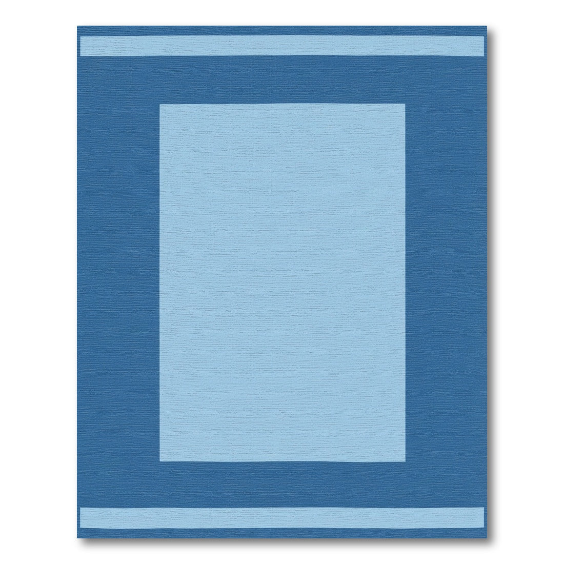 Duo Tone Rectangular Border Rug