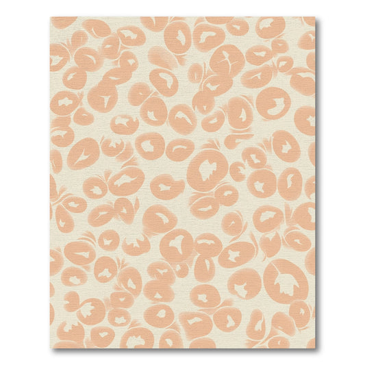 Soft Peach Organic Bubbles Composition Rug