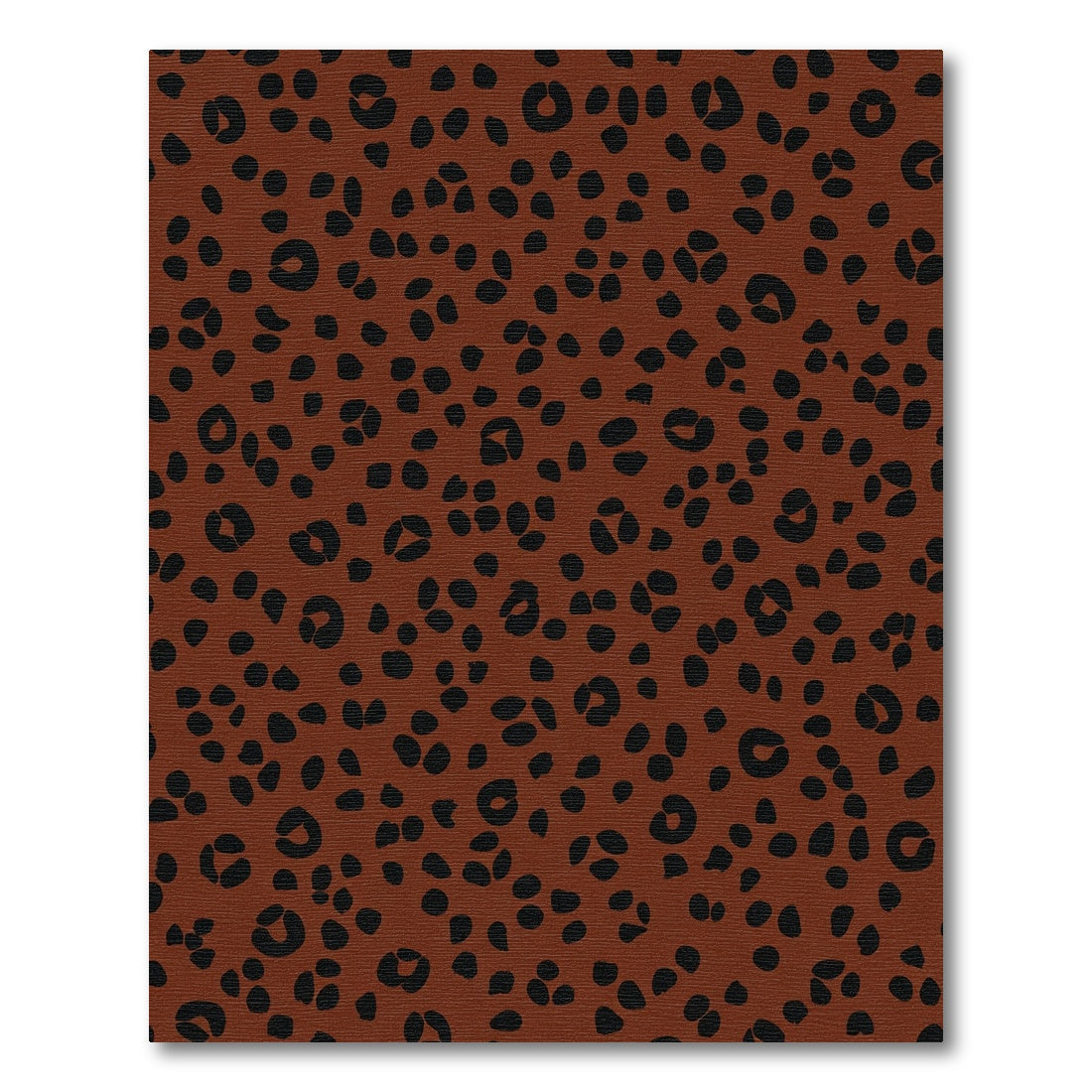 Rich Brown Black Animal Spots Rug
