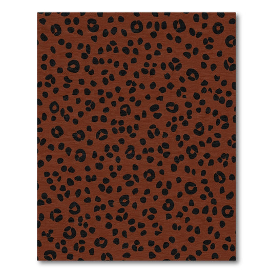 Rich Brown Black Animal Spots Rug