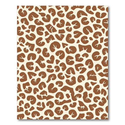 Brown Ivory Abstract Spots Rug