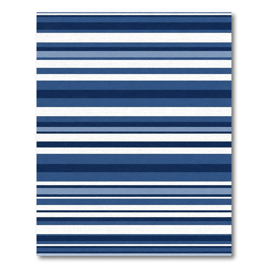 Classic Blue Tonal Stripe Rug