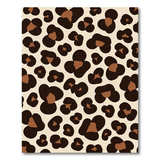 Leopard Spot Print Ochre Rug