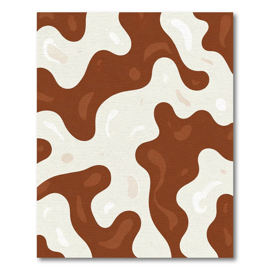 Chocolate Milk Swirl Organic Flow Rug