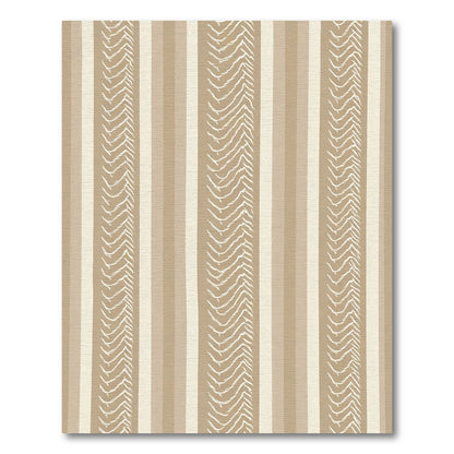 Earthy Tone Striped Feather Rug