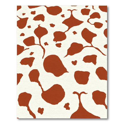 Rustic Red Spots Abstract Art Rug