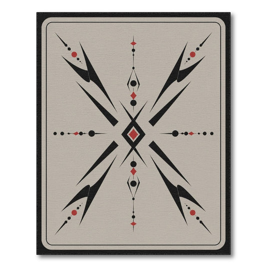 Beige Geometric Starburst Area Rug