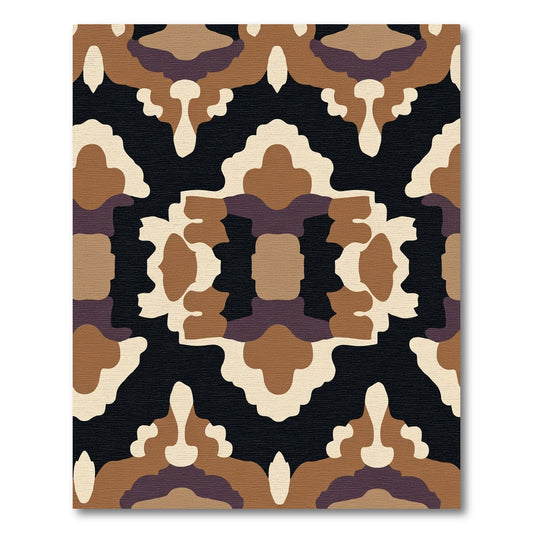 Earthy Tones Organic Blotches Rug