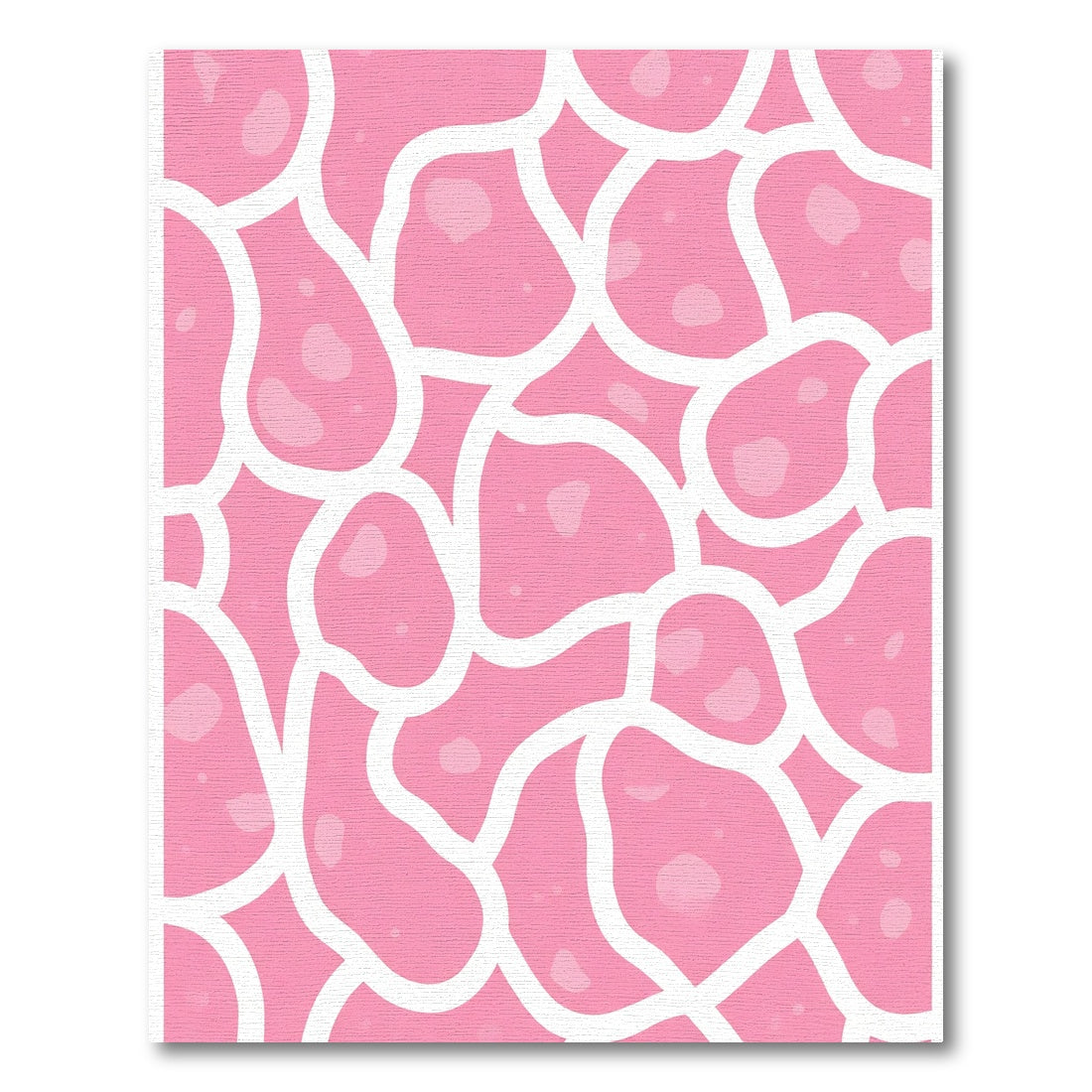 Pink Organic Cell Modern Rug