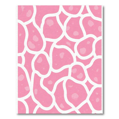 Pink Organic Cell Modern Rug