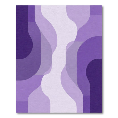 Gradient Purple Abstract Flow Rug