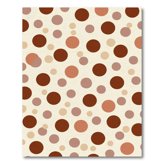 Earth Tones Scattered Dot Rug