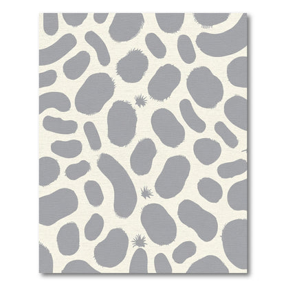 Gray Spatter Organic Abstract Rug