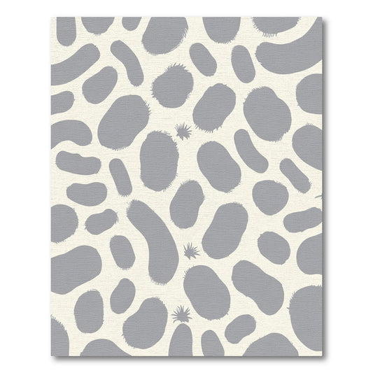 Gray Spatter Organic Abstract Rug