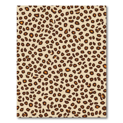 Classic Beige Brown Animal Spots Rug