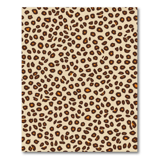 Classic Beige Brown Animal Spots Rug