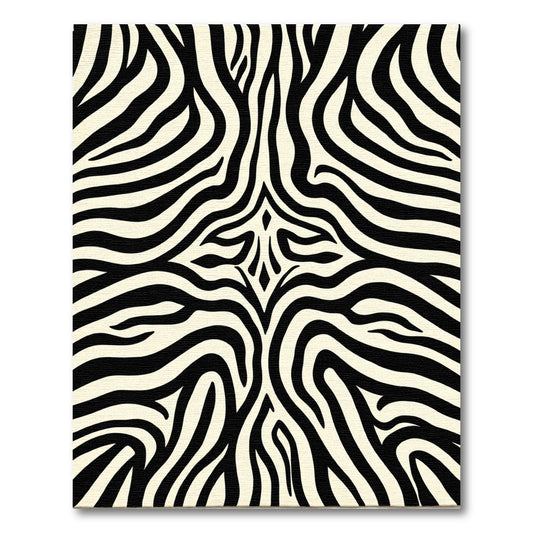 Bold Black Cream Equus Stripes Rug