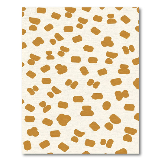 Cream Ochre Spatter Speckle Rug