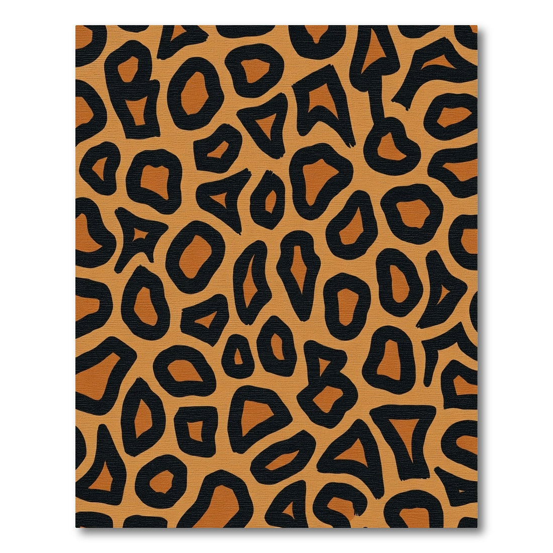 Caramel Black Abstract Spots Rug