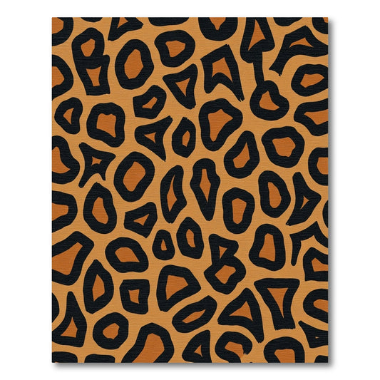 Caramel Black Abstract Spots Rug