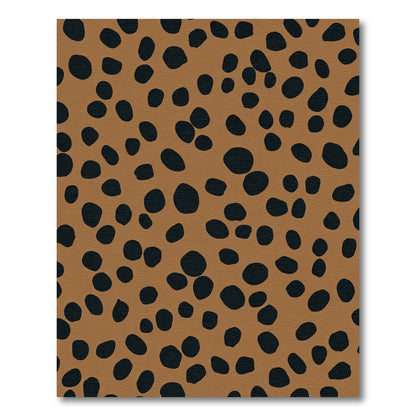Tan Black Dalmatian Spots Rug